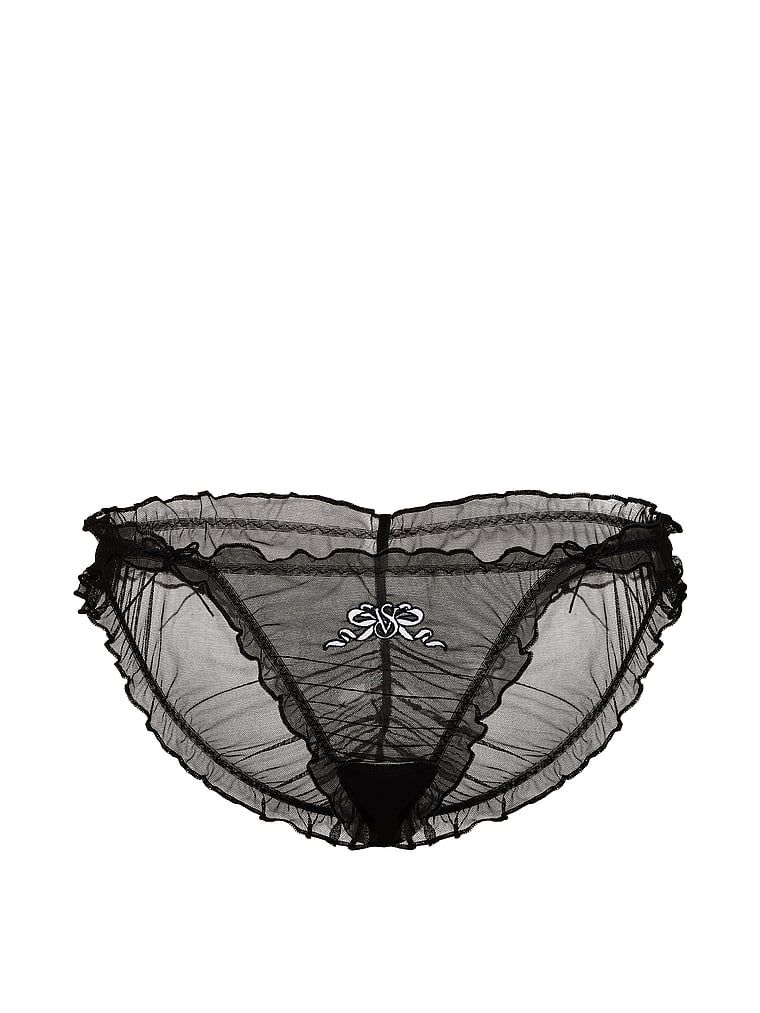 Volánkové síťované mašle v bikinách. Produkt je černý a pochází z kolekce Dream Angels.