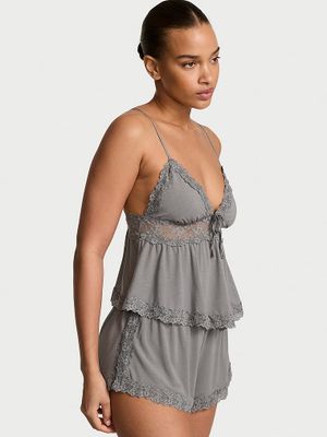 Victoria's Secret Modalová souprava košilky a šortek SoSoft s krajkovým lemem