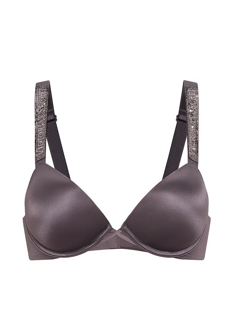Push-up podprsenka Shine Strap. Produkt je šedobarevný a pochází z kolekce Very Sexy.