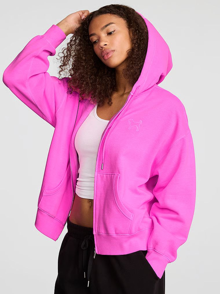 Mikina s kapucí na zip Campus Fleece