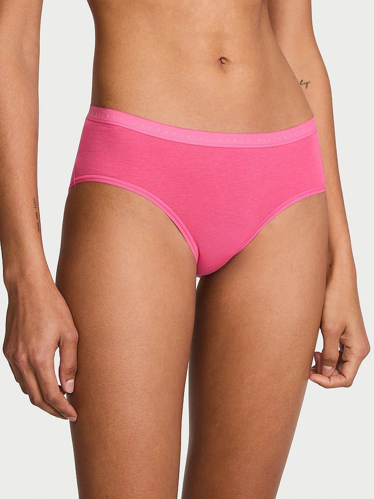 Victoria's Secret Bokové kalhotky z elastické bavlny
