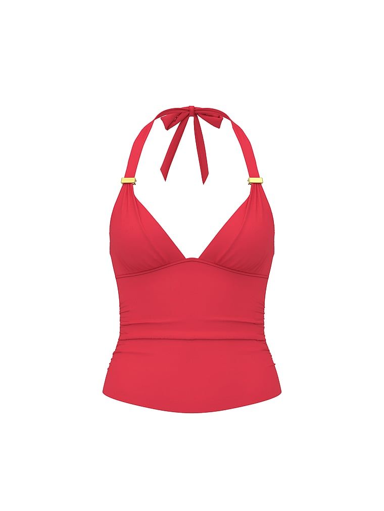 Push-up top uvázaný kolem krku na plavání a na pláž Ultimate Harlow. Produkt je růžové barvy a pochází z kolekce Victoria's Secret Swim.