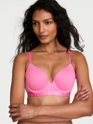 T-shirt Bavlněná push-up podprsenka Perfect Shape s logem
