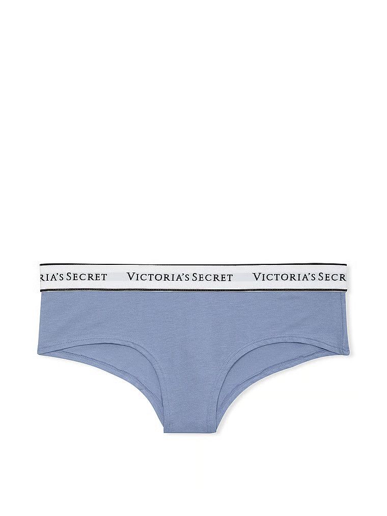 Bavlněné kalhotky s logem Cheeky v pase. Výrobek je modrý a pochází z kolekce Cotton.