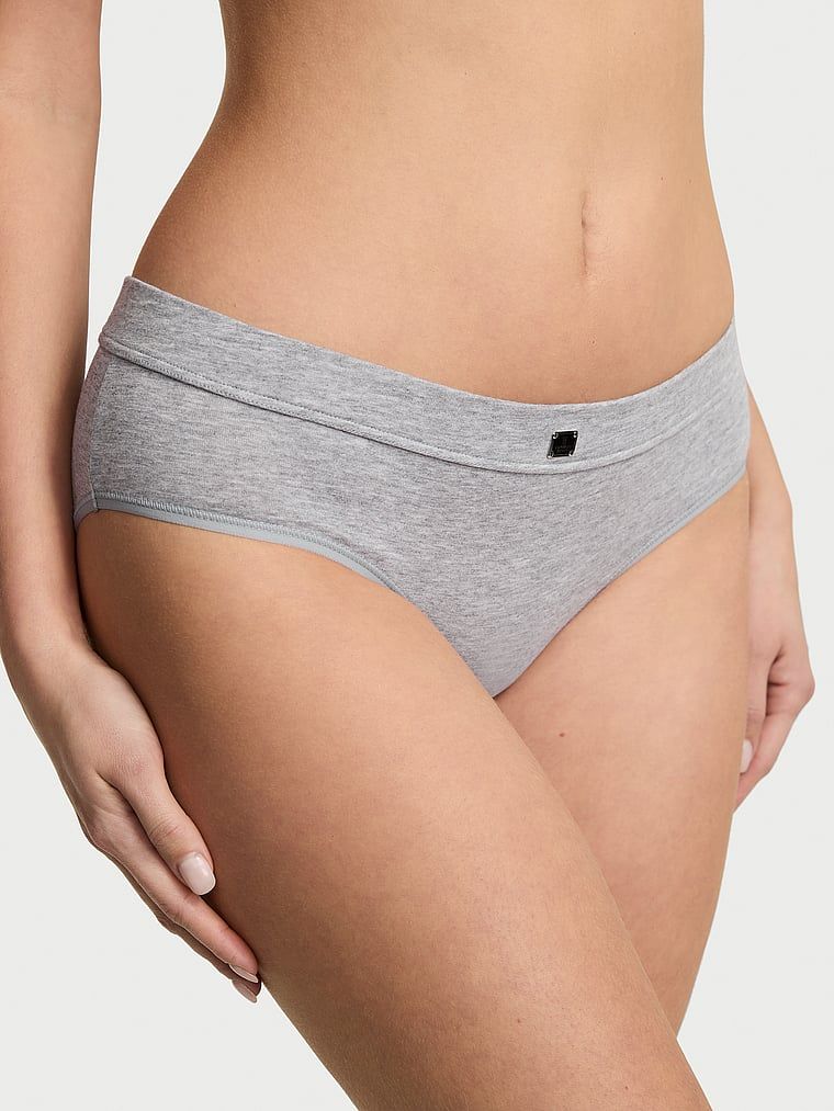 Bavlněné kalhotky s logem Hiphugger Hardware v pase. Výrobek je šedý a pochází z kolekce Cotton.