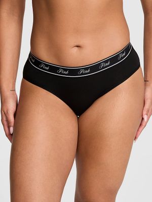 Kalhotky hiphugger s logem Logo Cotton