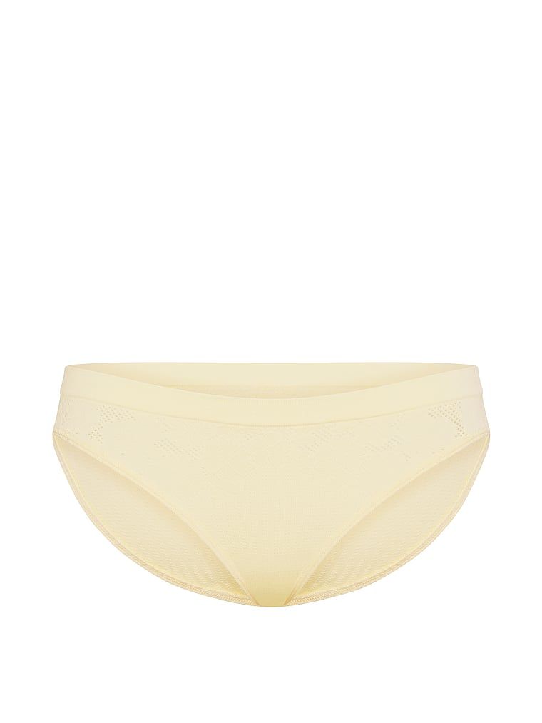 Kalhotky s květinovými rybami v bikinách. Produkt je žluté barvy a pochází z kolekce Seamless.