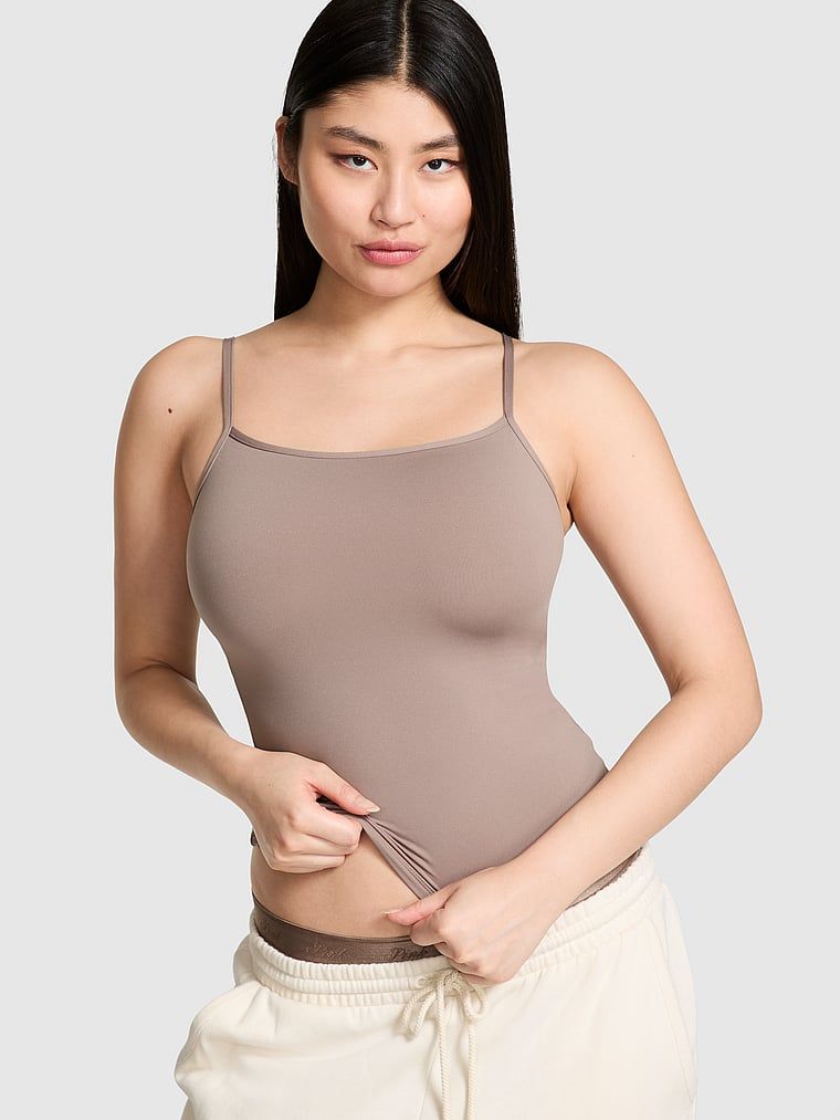 Top na ramínka PINK Base Stretch