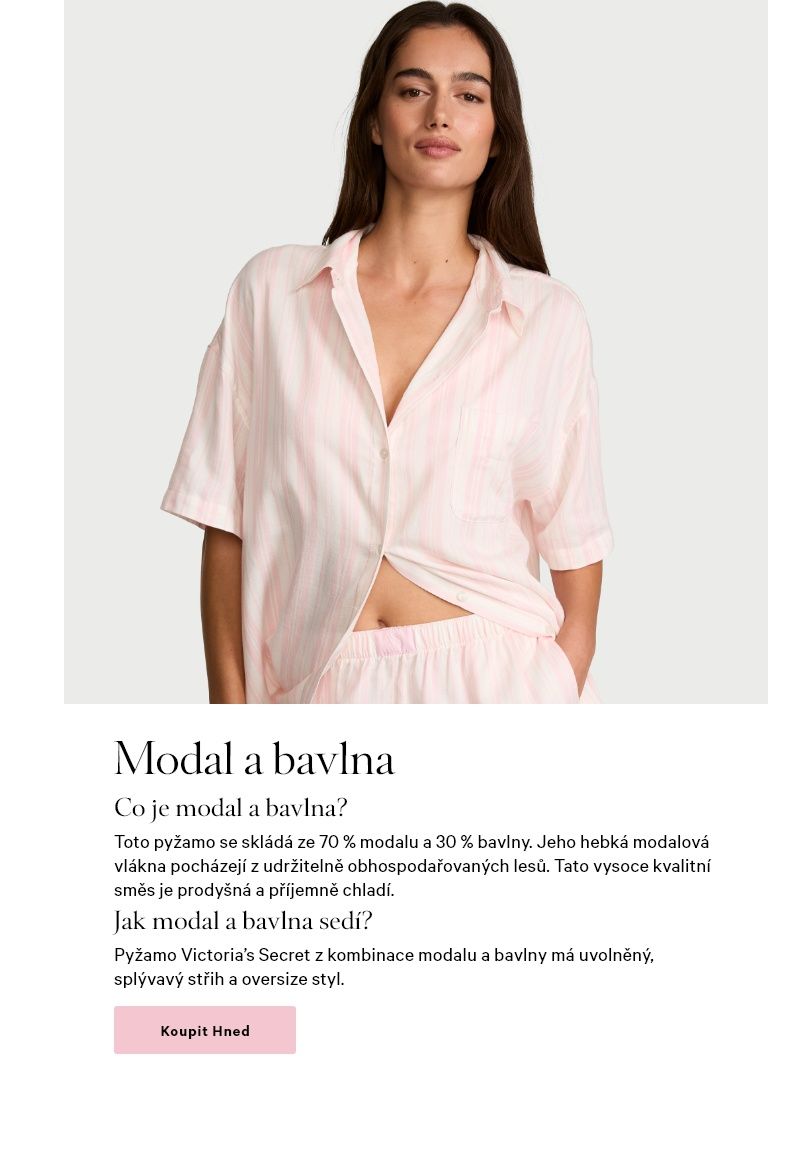 Modelka v pyžamu